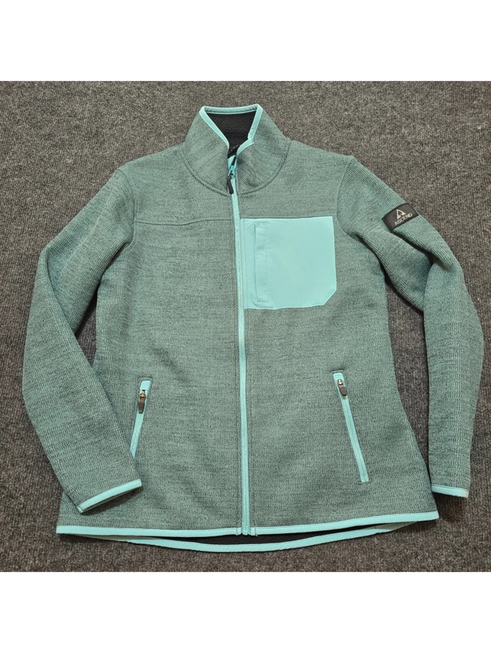 Ascend Ladies Exploration Jacket Women’s M Gables Heather Full Zip Performance